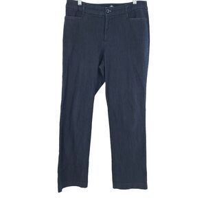 St. John's Bay Womens‎ Straight Leg Classic Fit Navy Blue Pants Size 12